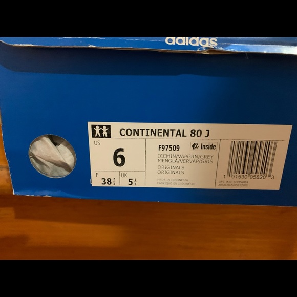 Grade school Continental 80 Ice Mint F97509 - Picture 8 of 9